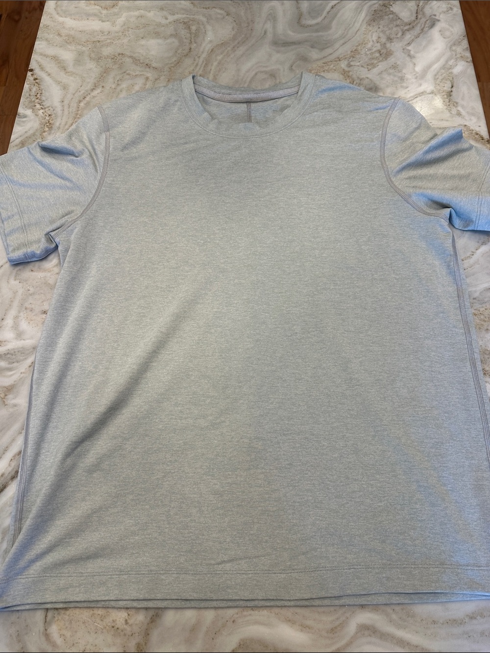 lululemon athletica Men's Heather Light Gray Crew Tee